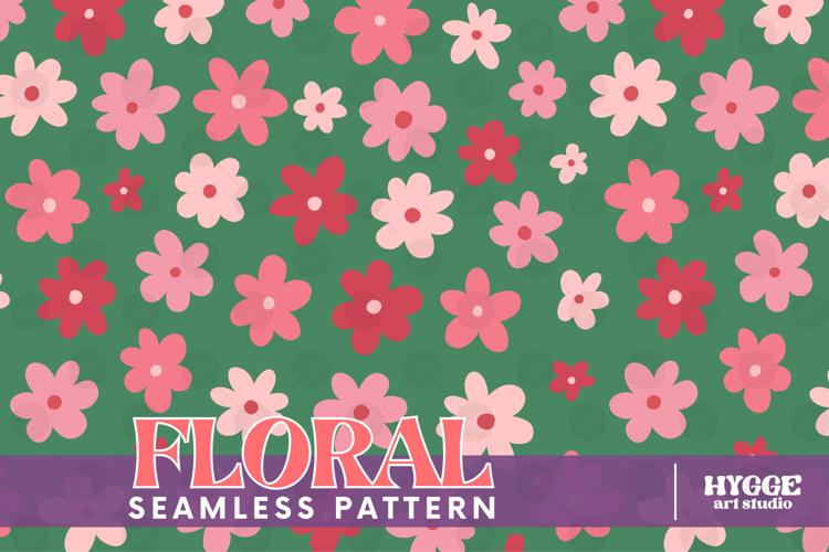 Retro Flowers Seamless Pattern Floral Png Sublimation Daisy