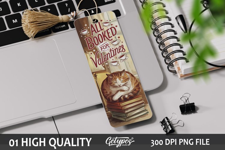 Printable Valentine Bookmark Image 6