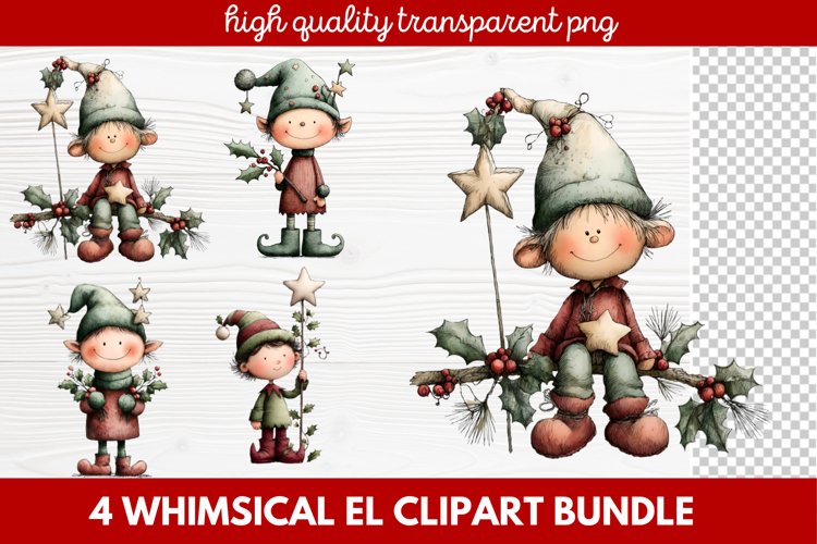 Cute Elf Clipart Image 17