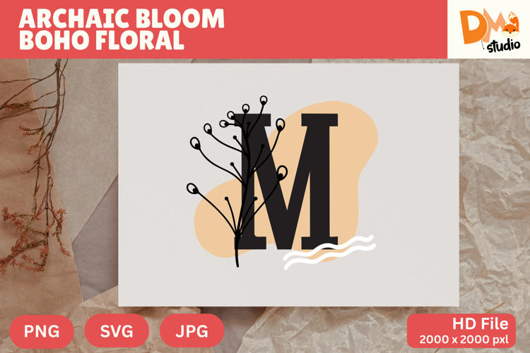Floral Letter Svg Image 12