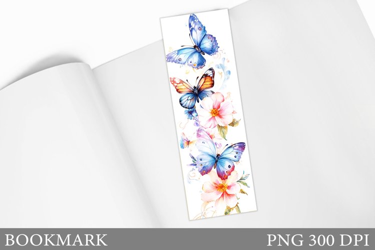 Butterfly Bookmark Sublimation. Butterflies Bookmark Design