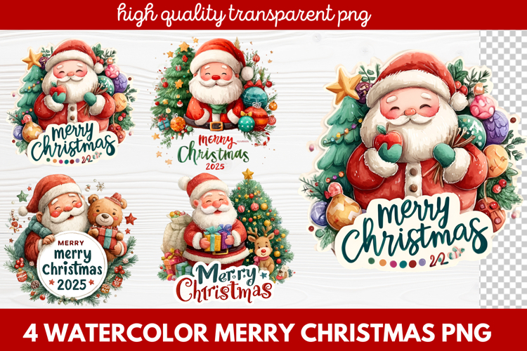 Christmas Watercolor Clipart