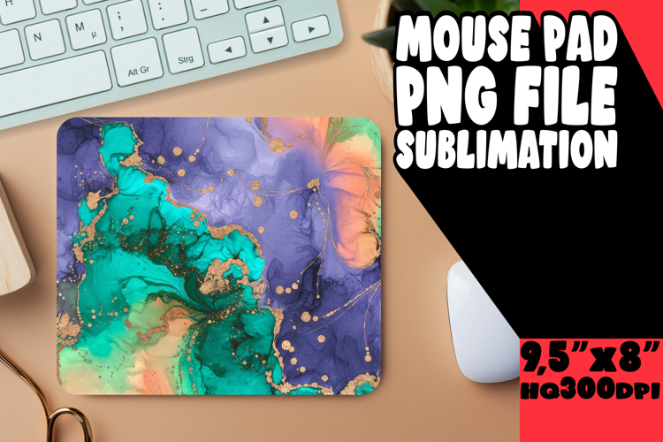 CHEERFUL DESK MAT FUN SUBLIMATION, Abstract Pattern