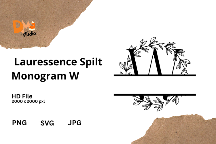 Floral Monogram Letter Svg Image 6