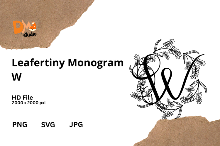Floral Monogram Letter Svg Image 17
