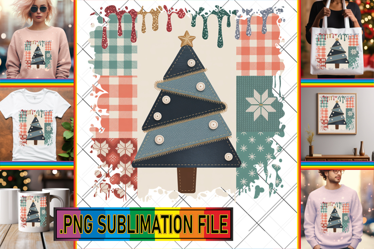 Joyful Sublimation TSHIRT Art, Christmas