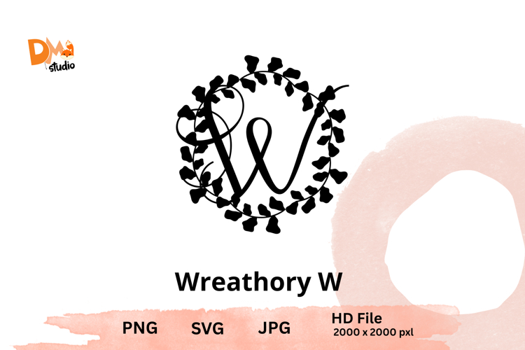 Wreath Monogram SVGs Image 24