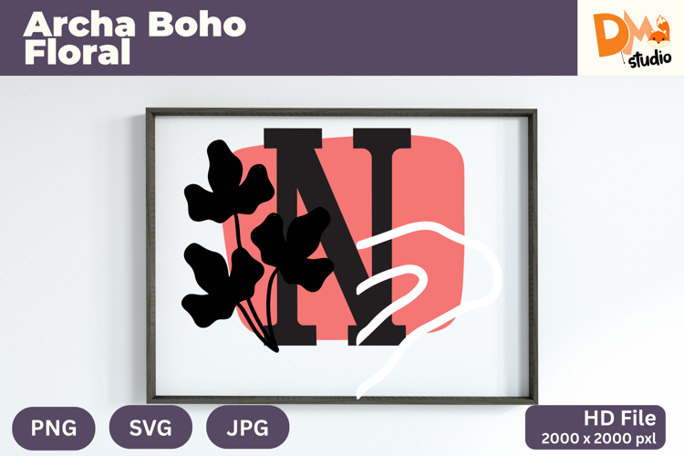 Boho Floral Svg Image 15