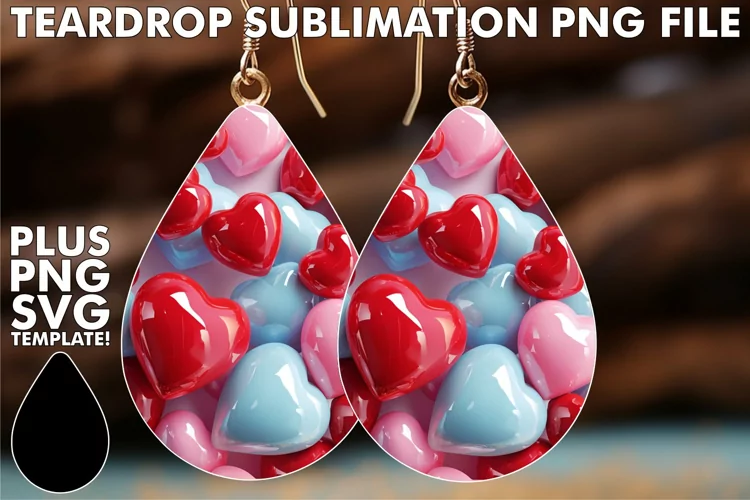 Sublimation Bliss with Heart Patterns