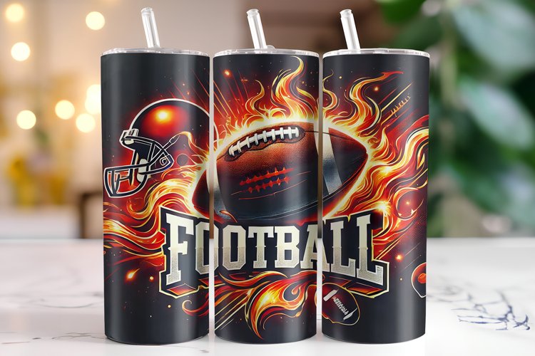American Football Tumbler Wrap | Sublimation | Tumblers