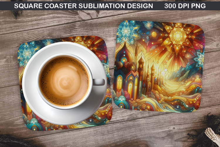 Summer Coaster Sublimation, Summer Coaster PNG Design