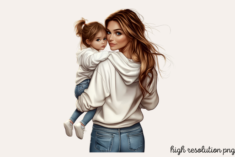 Mother Daughter Sublimation PNG