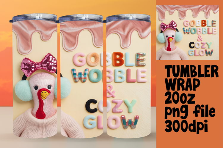 VIBRANT 20oz Tumbler Artwork for Gifts , Holiday