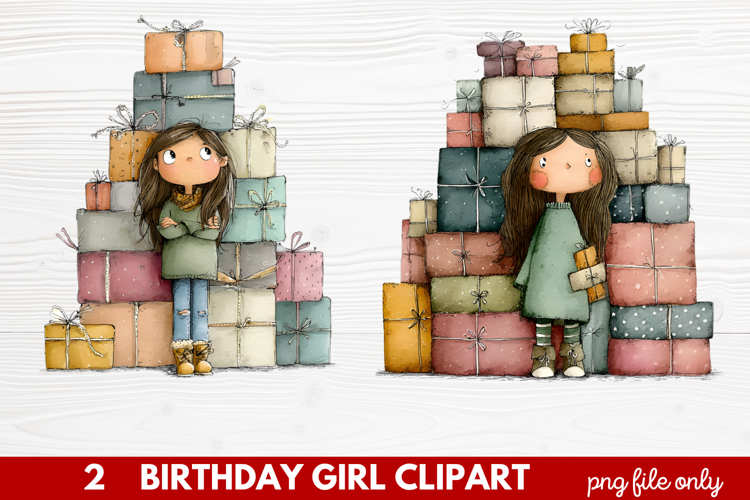 Birthday Girl Clipart Image 13