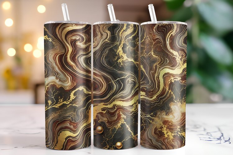 Marble Tumbler Wrap | Sublimation | Tumblers example image 1