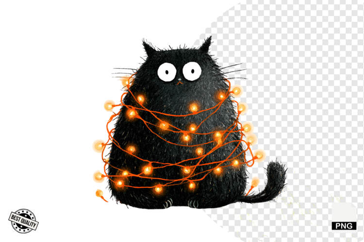 Halloween Black Cat Clipart