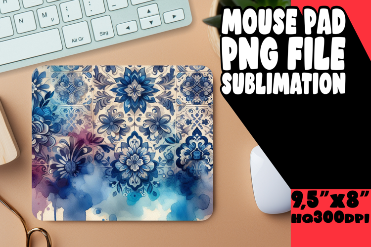 Timeless Mouse Pad Designs Sublimation, Watercolor Patter