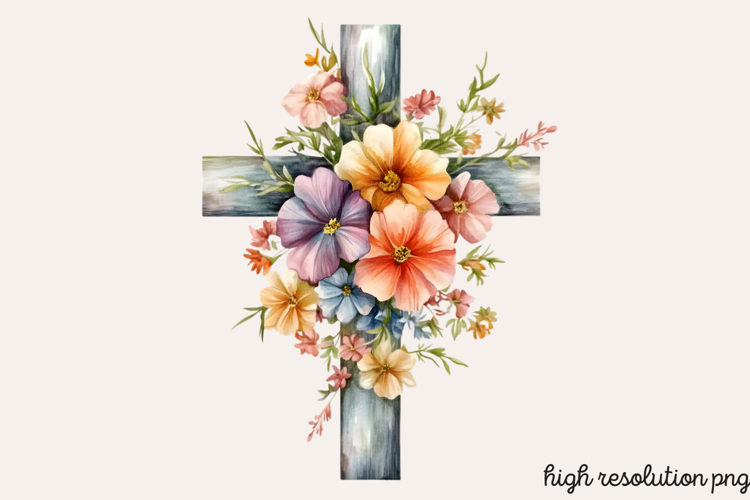 Easter Cross Clipart Image 21