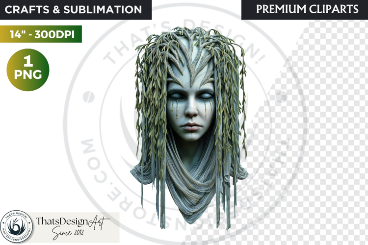 Fantasy Forest Spirit Clipart PNG, Enchanted Nature God