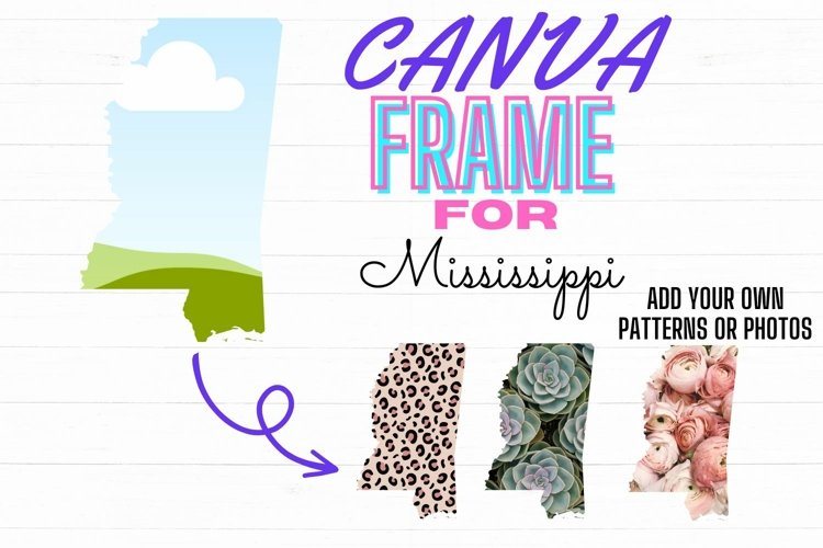 Canva Frame for Mississippi Digital Template