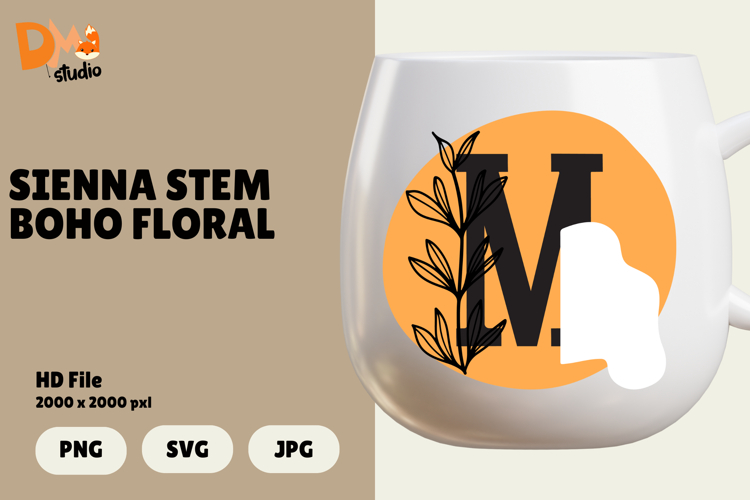 Floral Monogram Letter Svg Image 23