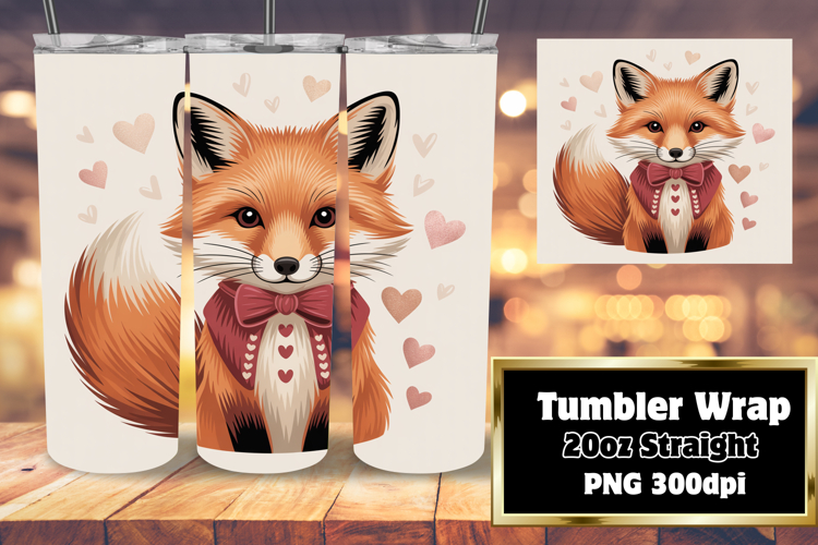 DYNAMIC PNG for 20oz Tumbler , Valenines Animals