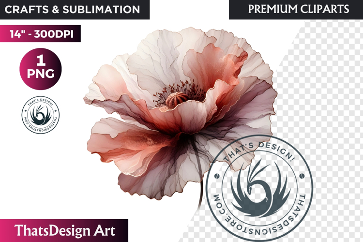 Rose Gold Pink flowers Clipart, Abstract Flowers Wedding PNG