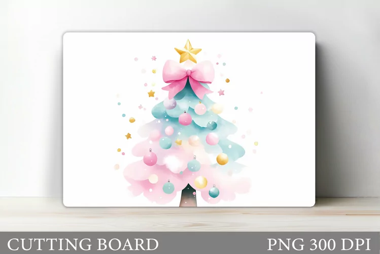 Christmas Tree Cutting Board. Christmas Tree Sublimation