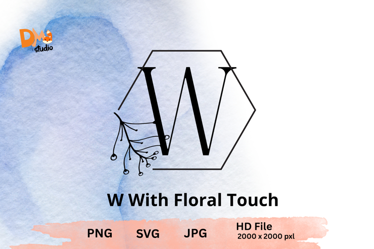 Floral Monogram Letter Svg Image 11