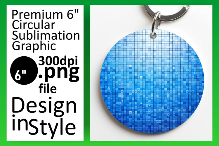 Gleaming Round Sublimation Elegance