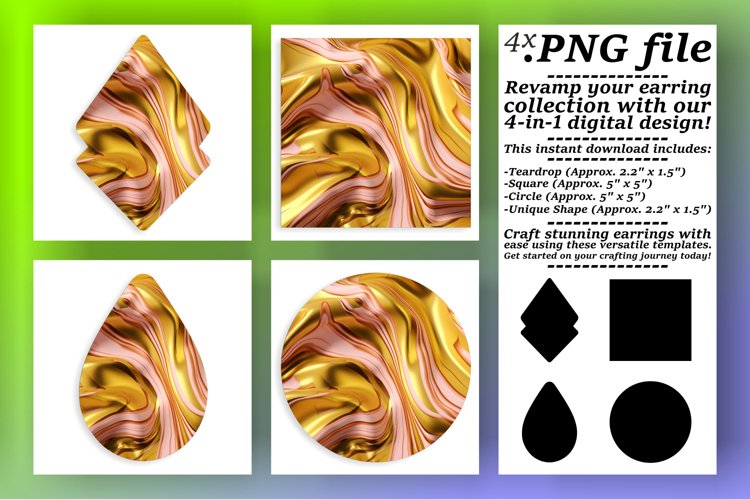 Keychain Treasures in Marble Patterns example image 1