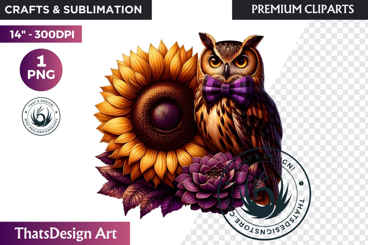 Enchanted Woodland Animal & Sunflower Clipart PNG