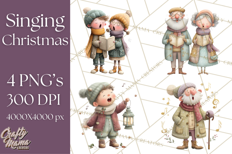 Christmas Carolers Clipart Image 14