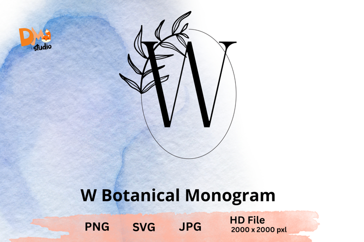 Leaf Monogram Svg Image 17