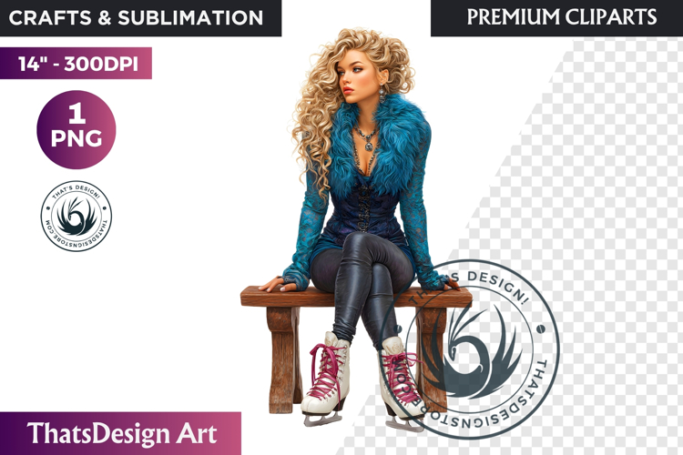 Ice Skating Clipart Image 19