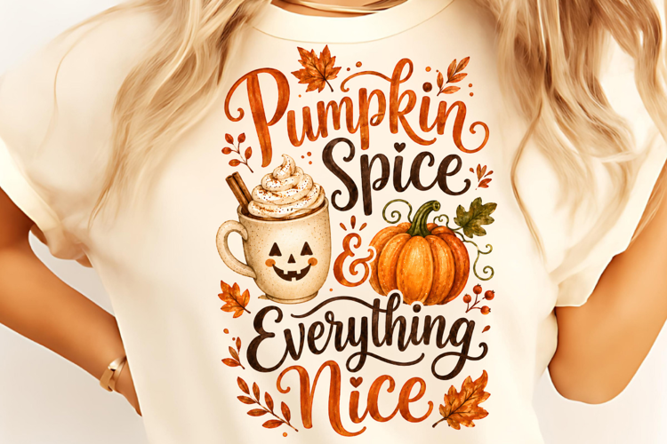 Pumpkin Spice PNG, Trendy Fall PNG, Autumn Sublimation