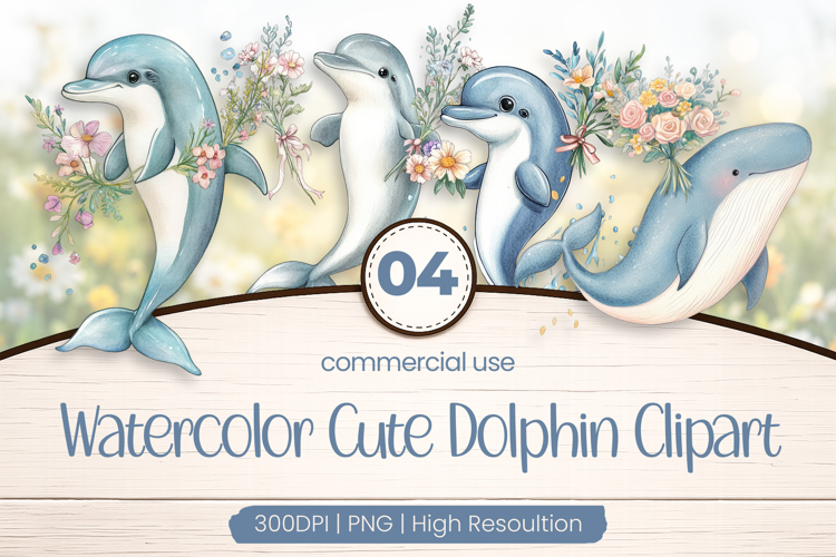 Cute Dolphin Clipart