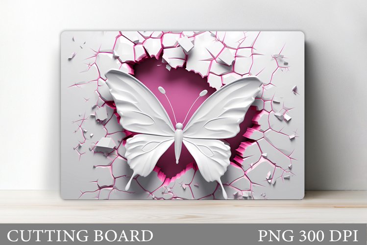 Butterfly Cutting Board Design. Butterfly Sublimation example image 1