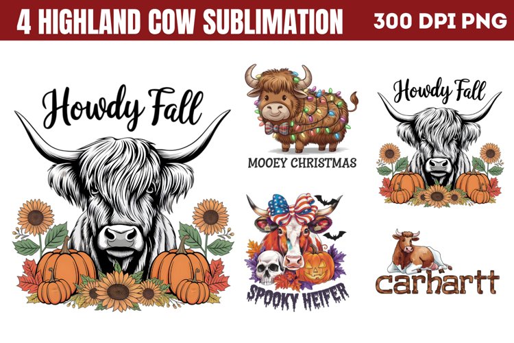 Cow Sublimation Designs Image 16