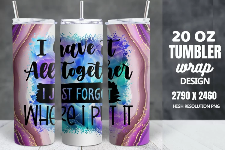 Funny Quotes 20oz Skinny Tumbler Sublimation, Sarcastic
