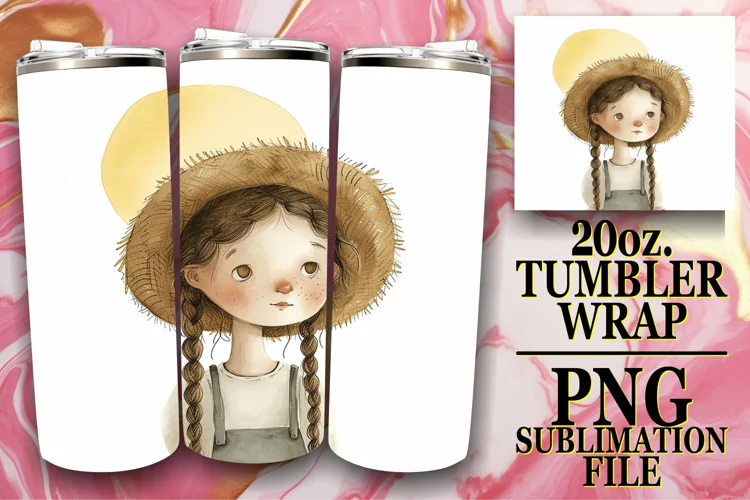 Free-spirited Boho Kids Tumbler Art 20oz