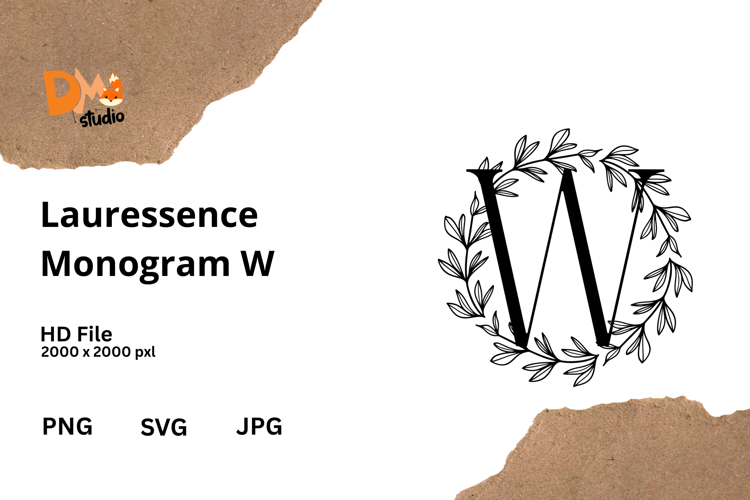 Floral Monogram Letter Svg Image 6