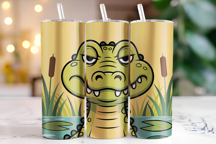 Crocodile Tumbler Wrap | Sublimation | Tumblers