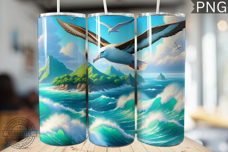 Albatross Tumbler Wrap - Albatross Tumbler Design