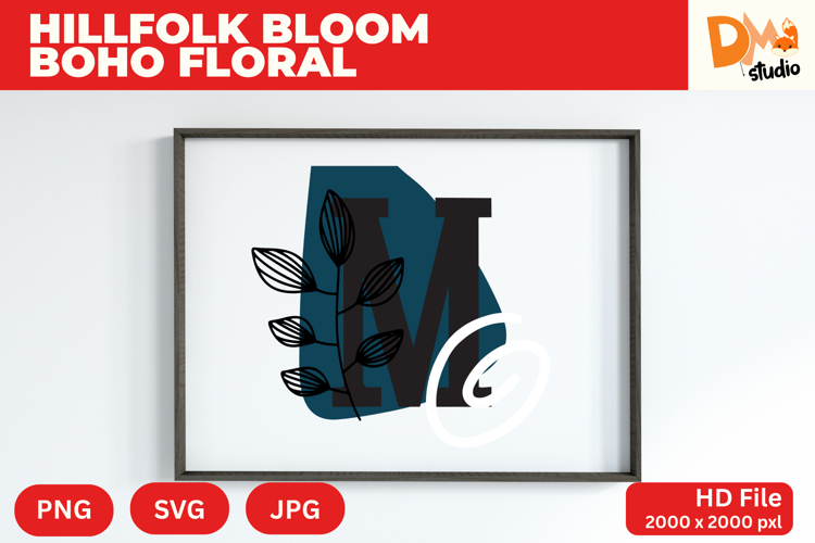 Boho Floral Svg Image 10