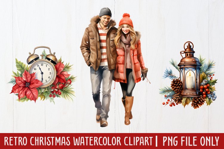 Vintage Christmas Clipart Image 9