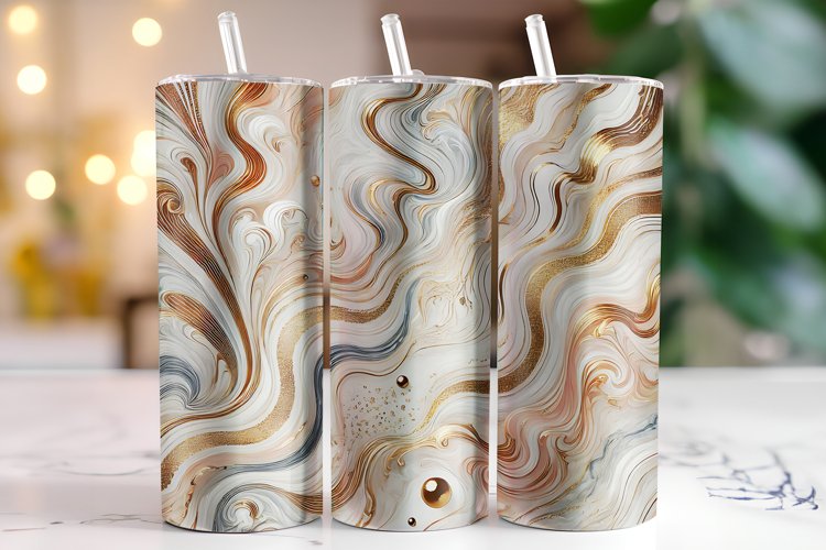 Marble Tumbler Wrap | Sublimation | Tumblers example image 1