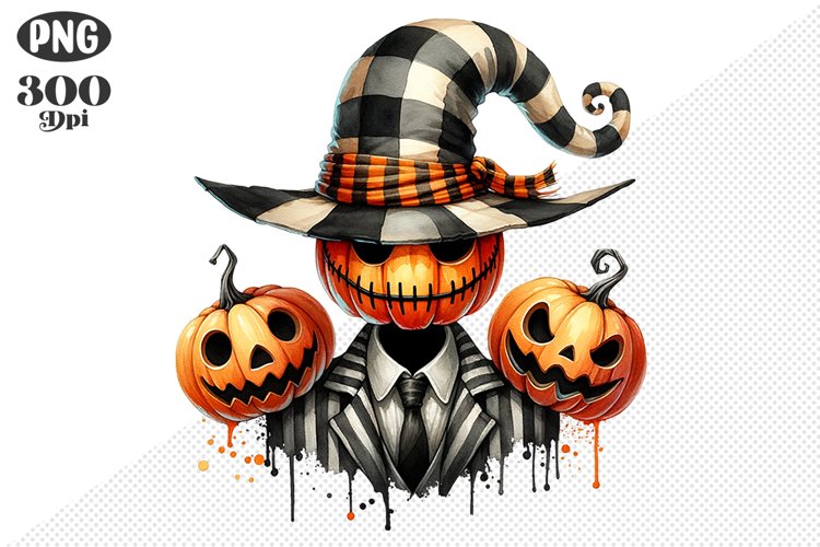 Halloween Pumpkins Sublimation - Clipart PNG Design