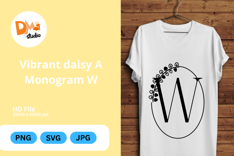 Daisy Monogram Svg Image 3