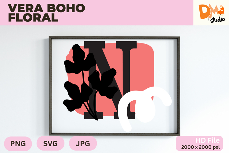 Boho Floral Svg Image 24